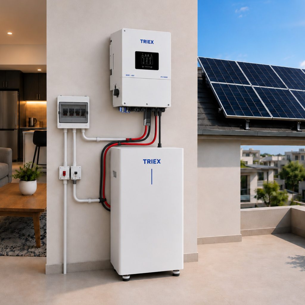 5kVA hybrid solar inverter running home appliances in Pakistan